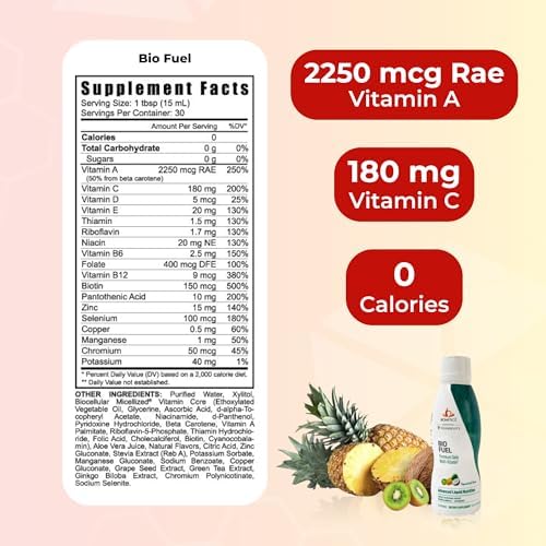 Youngevity Bio Fuel Liquid Multivitamin with Antioxidants, 30 Servings | Vitamins, minerals, antioxidants, energy support