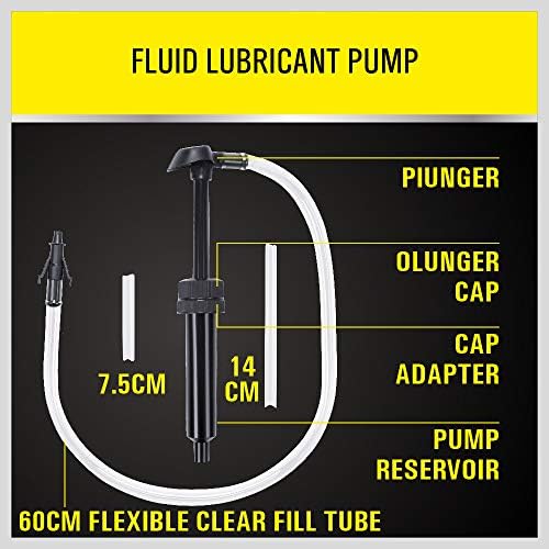 SEDY Lubricant Fluid Transfer Pump, Transmission Fluid Pump, Gear Oil Pump for Gallon Bottles & Wide Mouth Quart Bottles, Differential Fluid Pump