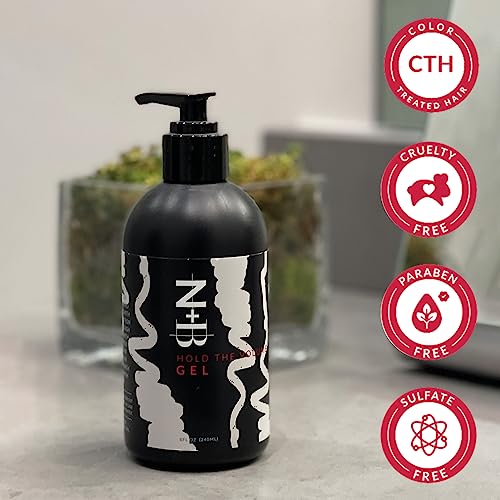 N+B Hair Styling Gel, Strong Hold, Curl Defining & Volume Boost, 8 oz