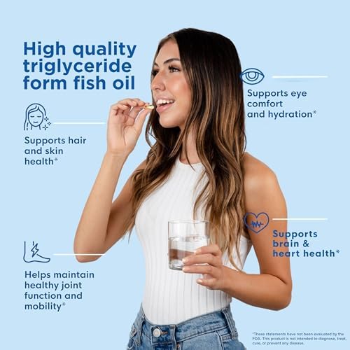 SuperiOmega rTG Triglyceride Form Omega 3 Fish Oil 1500mg EPA DHA 180ct | Re-Esterified Omega-3 Supplement for Women & Men