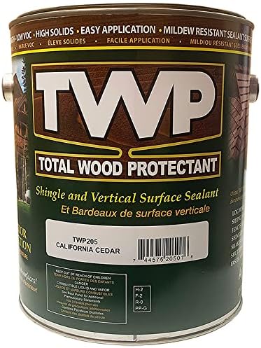 TWP 205 California Cedar Shake and Shingle Sealant - Professional Strength, Deep Penetrating Wood Protectant, UV & Water Resistant
