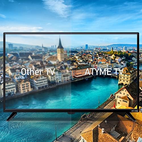 ATYME 32-inch Class 60Hz 720p HD LED TV Flat Screen 1*USB 3* HDMI 1*VGA ARC Dual Channel 8W Speakers Monitor Television Non-Smart Television 320GM5HD