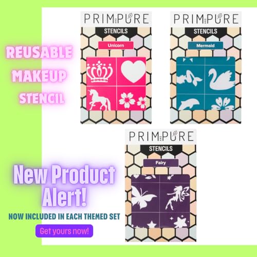 Prim and Pure Mineral Gift Set with Unicorn Mirror| Perfect for Play Dates & Birthday Parties | Kids Eyeshadow Makeup – Mineral | Organic &