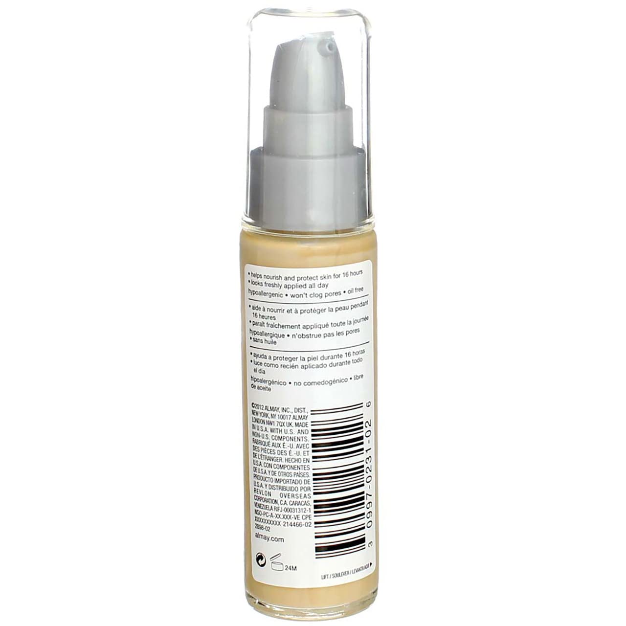 Almay TLC Truly Lasting Color 16 Hour Makeup, Buff 02 [140] 1 oz (Pack of 2)