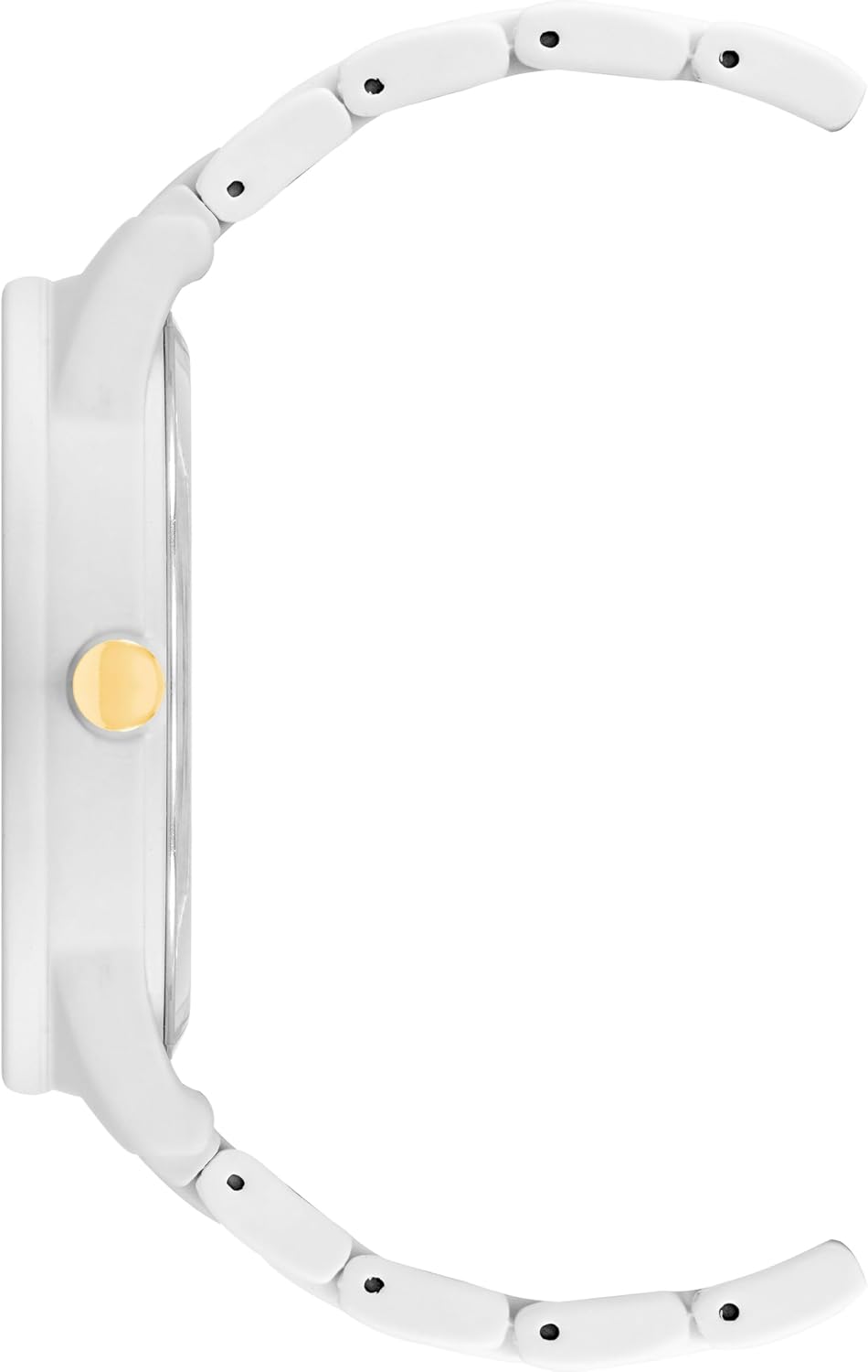 Nine West Women's Metal Bracelet Watch with Rubberized Coating