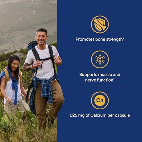Puritan's Pride Triple Strength Coral Calcium 1500mg with Bone-Active™ | Dietary Supplement For Heart, Nerve, And Muscle Support, 2 Month Supply, 120 Rapid Release Capsules