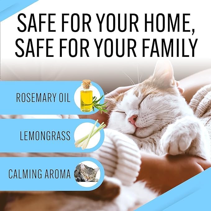 Stop the Scratch Cat Scratch Spray Deterrent – Rosemary Oil, 8 oz