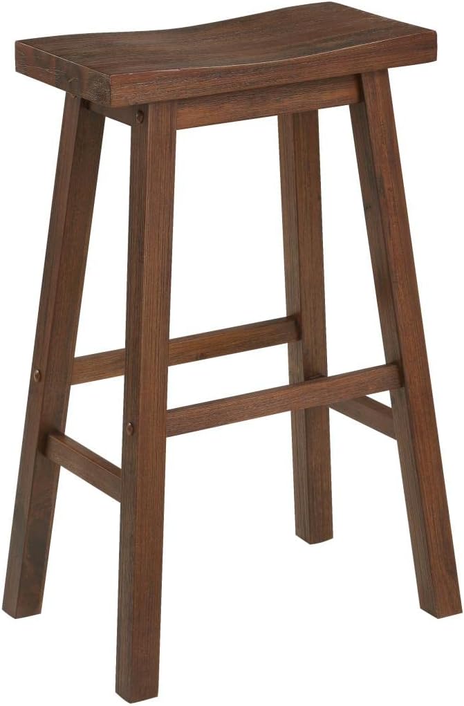 Boraam Sonoma Saddle Stool, Chestnut