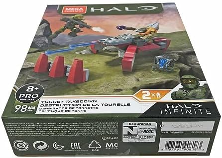 Mega Construx Halo Infinite Turret Takedown 2 Figures Pro Builder 98 Pieces