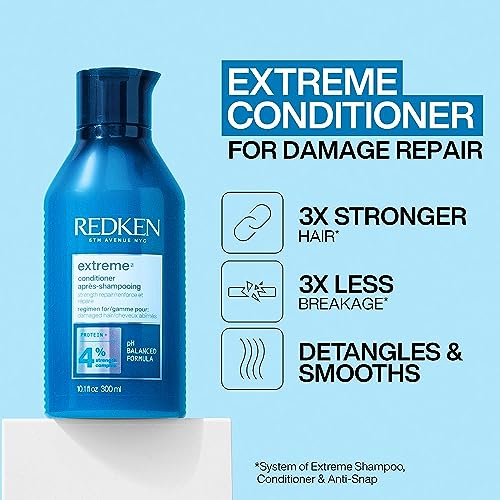 Redken Extreme Conditioner For Damaged Hair - Strengthen & Protect Damaged Hair, Infused With Proteins