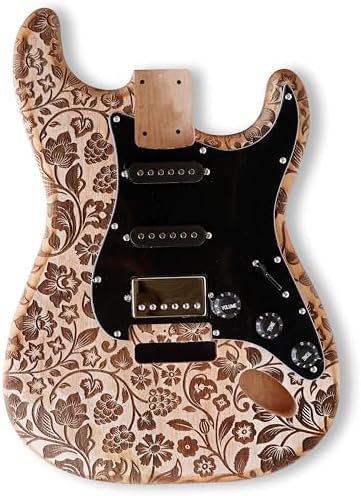 DIY Electric Guitar Kits, okoume Body maple neck & composite ebony fingerboard