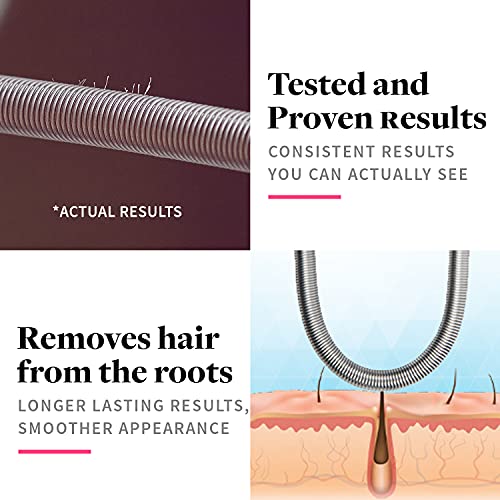 R.E.M Spring Facial Hair Remover - The Original Hair Removal Spring [Design Patent]. Removes Hair from Upper Lip, Chin