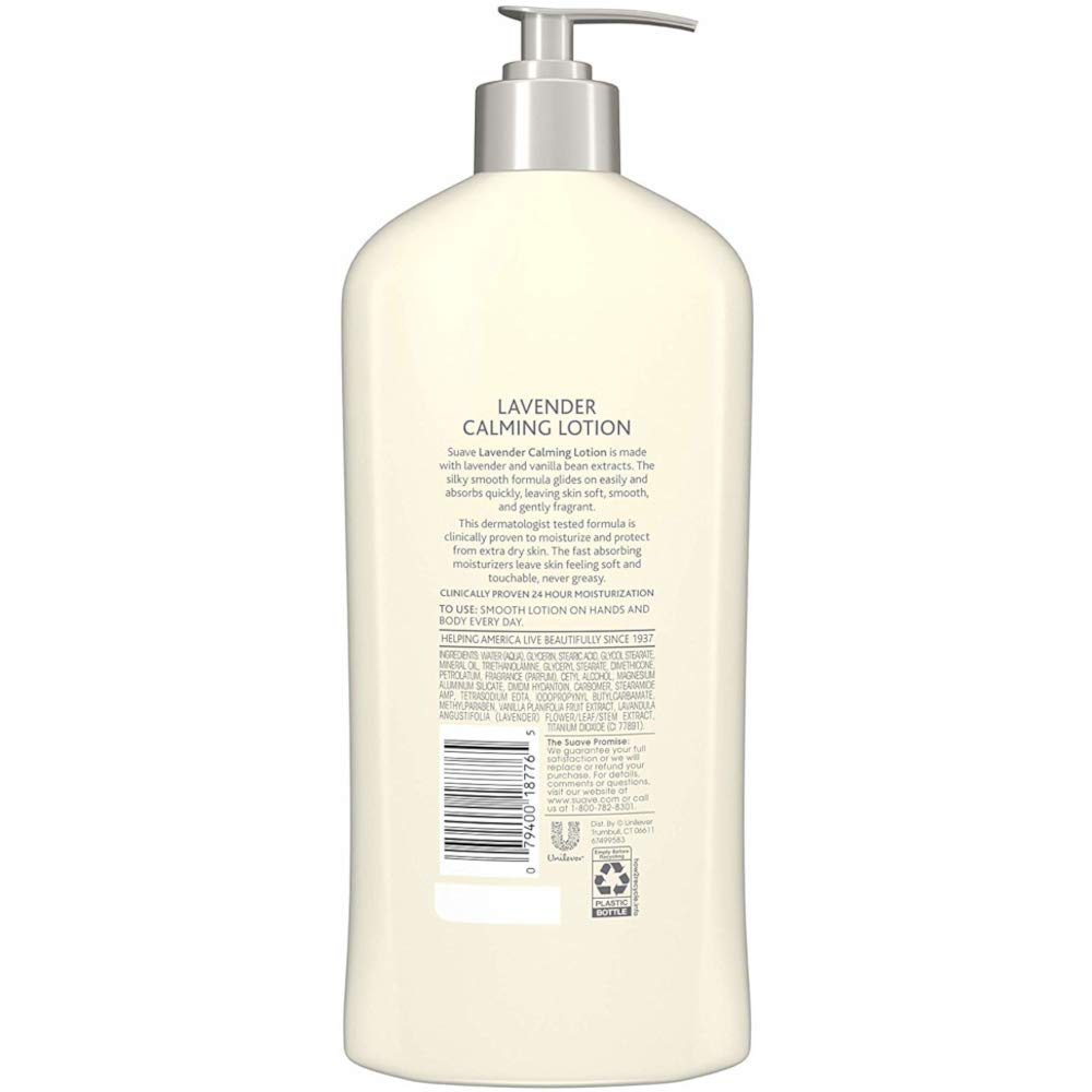 Suave Body Lotion Lavender Vanilla, 18 Fluid Ounce (Pack Of 2)