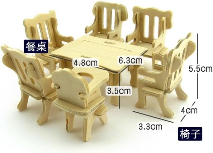 NWFashion Wooden Dream Dollhouse DIY Kits 3D Puzzle for Christmas Party Halloween House (Dream House)