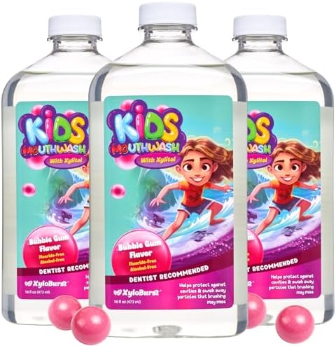 Xyloburst Oral Rinse Mouthwash - Natural Xylitol Mouthwash | Fluoride Free Mouth Wash | Alcohol Free Mouth Wash | Fresh Mint Mouth Rinse | SLS Free
