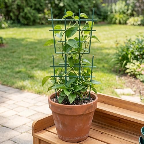 DOITOOL 12 Inch Small Plant Trellis for Potted Plants, 5-Pack