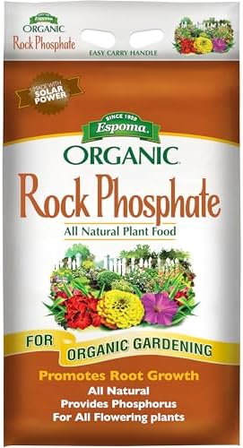Espoma RP28 Rock Phosphate – 28lb Organic Plant Fertilizer! for Outdoor Flower Or Vegetable Gardens – Promotes Blooming & Root Growth – for