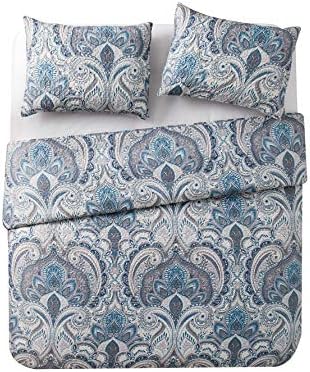 VCNY Home Lawrence 3-Piece Bedding Set, Queen/Full, Blue