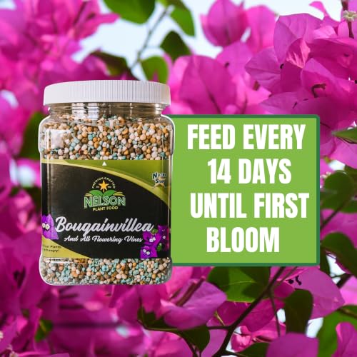 Nelson Plant Food For All Flowering Vines Bougainvillea Trumpet Wisteria Honeysuckles Indoor Outdoor Granular Fertilizer NutriStar 17-7-10 (2 lb)