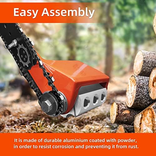 Log Peeler,Log Debarking Tool,Chainsaw Attachment for Wood Debarking,Chainsaw Accessories,Timber Framing Tool,Factory Outlet (Orange)