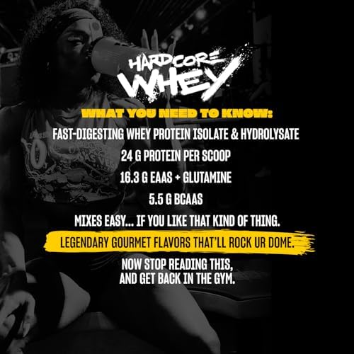 Mutant Hardcore WHEY, 100% Whey Protein Isolate, Vanilla Ice Cream, 5 lb