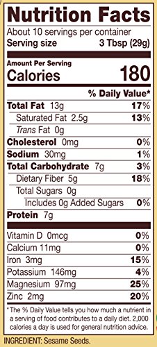 Bob's Red Mill Resealable Hulled White Sesame Seeds, 10 Ounce (Pack of 6)