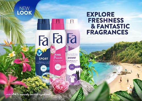 Fa Deodorant 5 Ounce Spray Caribbean Lemon (Green) (150ml)