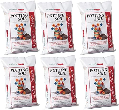 Michigan Peat 20 Pound Bag of Garden Magic General Purpose Moisture Retaining Potting Soil Mix for Indoor and Outdoor Planting