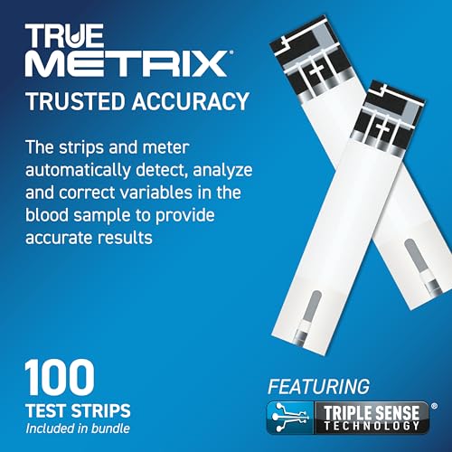 TRUE METRIX AIR Meter Kit, Glucose Monitor, Supplies, Log Book, Solution