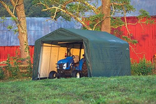ShelterLogic 72444 Green 12'x24'x8' Peak Style Shelter
