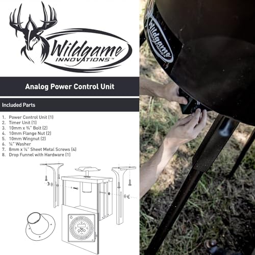 WILDGAME INNOVATIONS Trophy Hunter 6V Analog Feeder Kit | Durable Easy-to-Use Power Control Unit and Analog Timer for Hunting Game Feeder