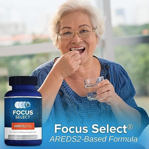 Focus Select AREDS2-Based Eye Vitamin Supplement with Low-Zinc, 180 Count | Lutein and zeaxanthin vision supplement for macular support, doctor-developed, safe for smokers, made in USA, 90-day supply