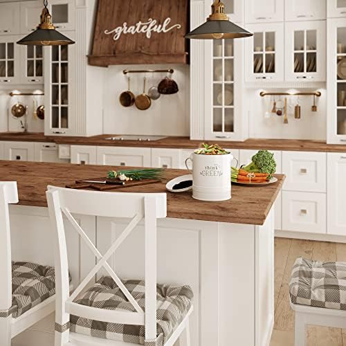 Barnyard Designs 1.2 Gallon Kitchen Counter Compost Bin with Lid (Mint)
