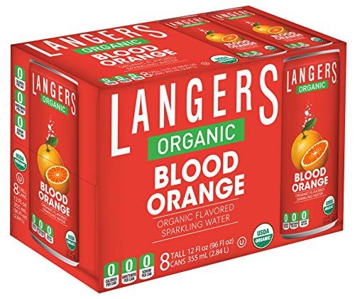 Langers Organic Flavored Sparkling Water, Ginger, 12 Fl Oz (Pack of 8)