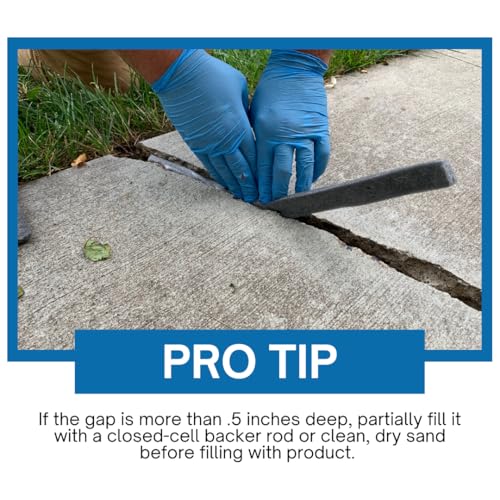 Akonaflex Self-Leveling Concrete Repair, 10 Ounces | Concrete Caulk Compound, Self-Leveling Expansion Joint Sealant, Filler for Repairing Cracks, Floors