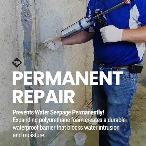 RadonSeal Complete DIY Foundation Crack Repair Kit, Urethane Sealant