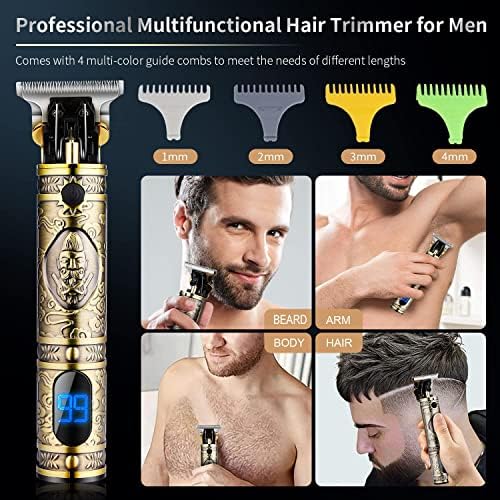 Suttik Hair Clippers for Men, Professional Hair & Beard Trimmer for Men, Mustache Trimmer T-Blade Hair Liner Edgers