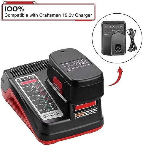 2Pack Upgraded to 4500mAh C3 Replacement for Craftsman 19.2V Battery Ni-MH | Compatible with Craftsman 19.2V Battery 315.115410 315.11485 130279005