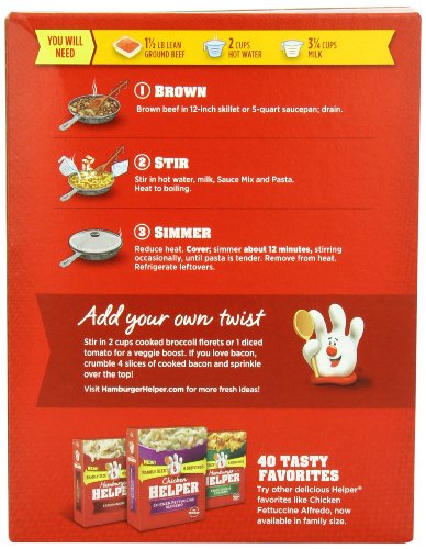 Betty Crocker Hamburger Helper, Double Cheeseburger Macaroni Hamburger Helper, 6 Oz Box
