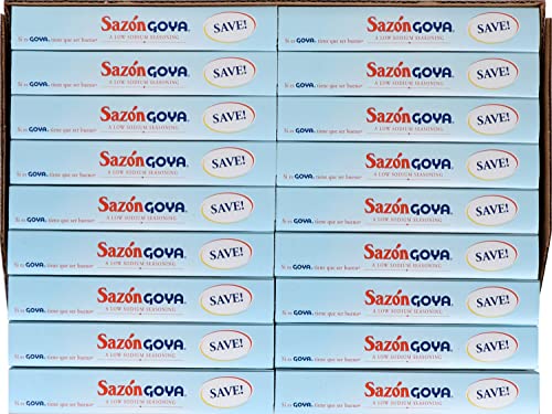 Goya Foods Sazón Seasoning Natural & Complete, No Salt, 3.52 Ounce (Pack of 18)
