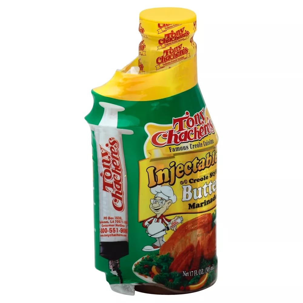 Tony Chachere's Injectable Creole Style Butter Marinade, 17 Fl Oz., (Pack of 2) by Tony Chachere's Famous Creole Cuisine
