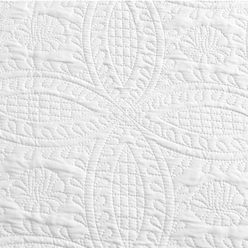 Love's cabin Quilts for Queen Bed Blue Bedspreads - Soft Bed Summer Lightweight Bedspread Comforter - Modern Style Coin Pattern Coverlet for All