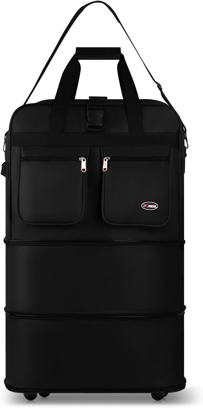 40'' Expandable Rolling Duffel Bag Suitcases w/Wheels,Foldable Luggage Bag