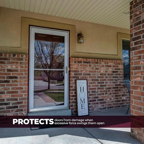 Prime-Line K 5026 Storm Door Protector Chain & Spring, Aluminum Finish (Single Pack)