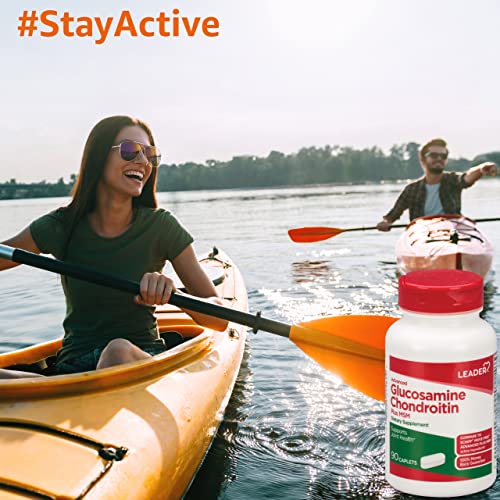 Leader Advanced Glucosamine Chondroitin Plus MSM, Dietary Supplement, Compare to Schiff Move Free Advanced + MSM Active Ingredient 90 Caplets