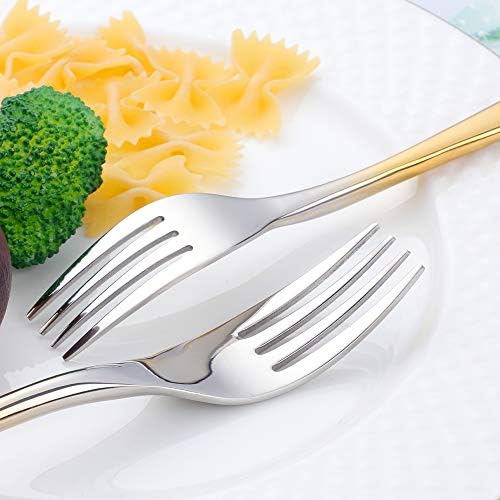 Silverware Set Stainless Steel 20 Piece Flatware Set Kitchen Cutlery Heavyweigh Utensil Service for 4 Include Knife Fork Spoon, Mirror Finish