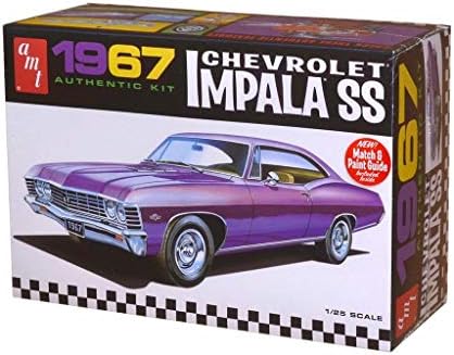 AMT 981 1967 Chevrolet Impala SS 1:25 Scale Plastic Model Kit - Requires Assembly