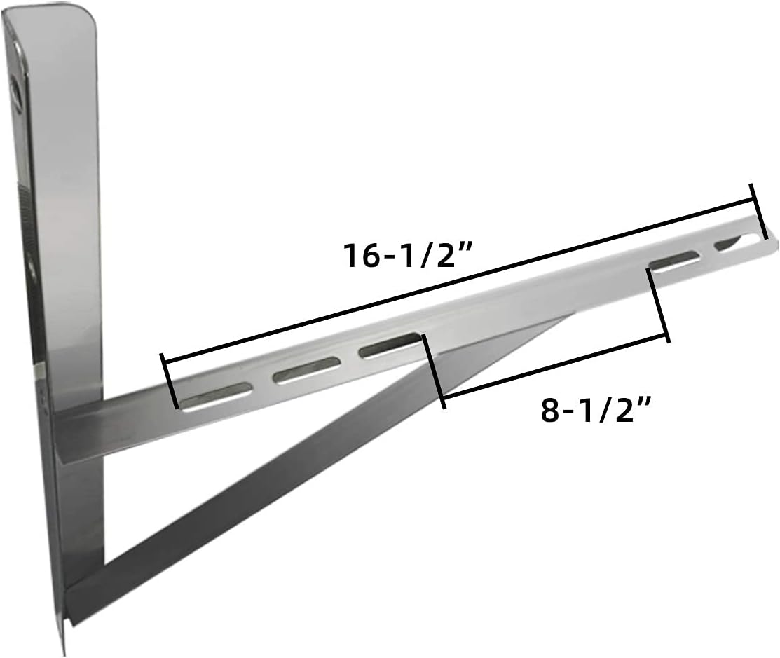 JEACENT Wall Mounting Bracket Rust Free Stainless Steel Support for 9000-24000BTU Condenser Ductless Mini Split Air Conditioner Heat Pump Systems