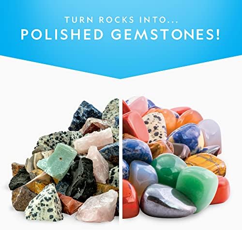 National Geographic Rock Tumbler Refill Kit with 5 Lbs. Rough Rocks
