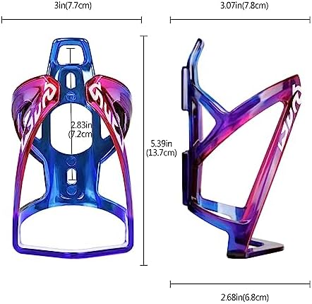 Suruid Bike Water Bottle Cage Ultra-Light Bicycle Bottle Holder Universal Bike Cup Holder Rack for Bicycle, Cycling, MTB, Road/Mountain Bikes 2 Pack - Black